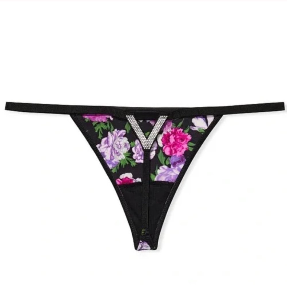 Very Sexy Bombshell Shine V-String Panty, Medium